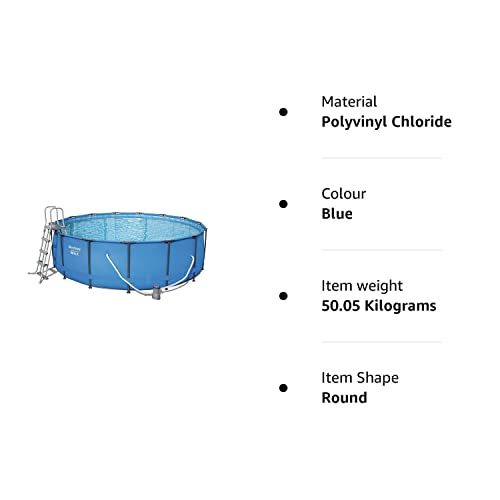 Bestway Steel Pro Max | Round Frame Swimming Pool with Filter Pump, Above Ground Frame Pools, Grey, 10β