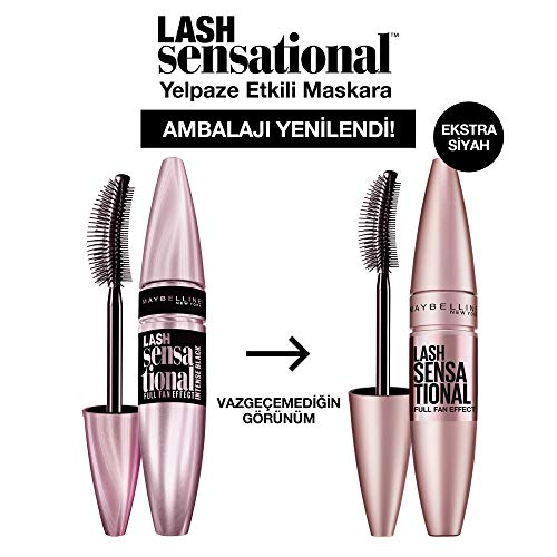 Maybelline New York, Volume Mascara, Lash Sensational, Colour: Very Black, 9.5 mL
