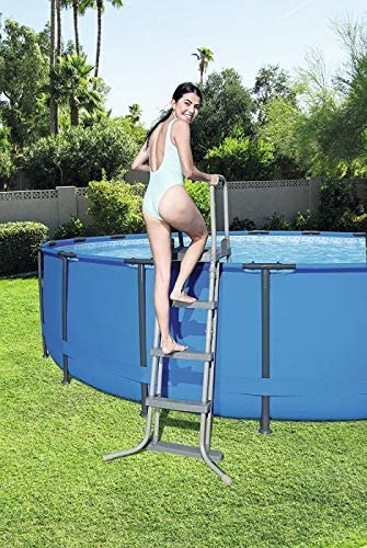 Bestway Steel Pro Max | Round Frame Swimming Pool with Filter Pump, Above Ground Frame Pools, Grey, 10β