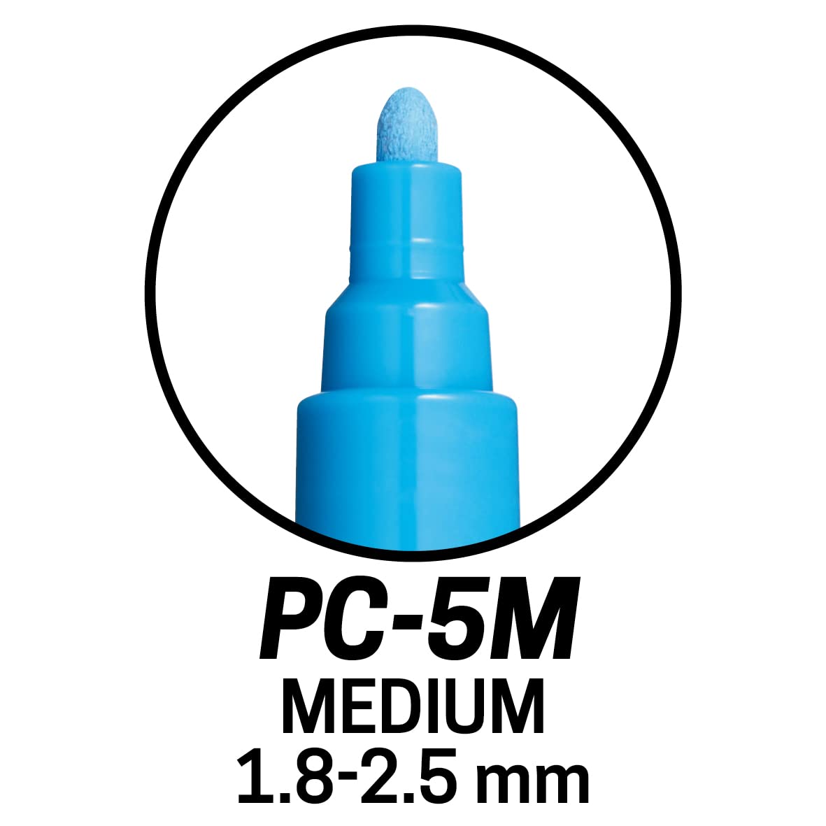POSCA PC-1M Water Based Permanent Marker Paint Pens. Extra Fine Tip for Art & Crafts. Multi Surface Use On Wood Metal Paper Canvas Cardboard Glass Fabric Ceramic Rock Stone Pebble Porcelain. Set of 8