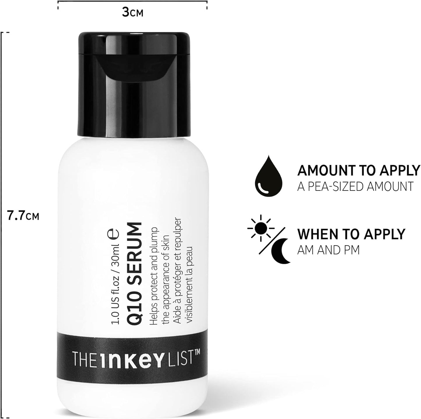 The Inkey List Q10 Antioxidant Serum 30ml | Protect and Plump Skin | Reduces Fine Lines and Wrinkles | Fragrance-free | Suitable For All Skin Types