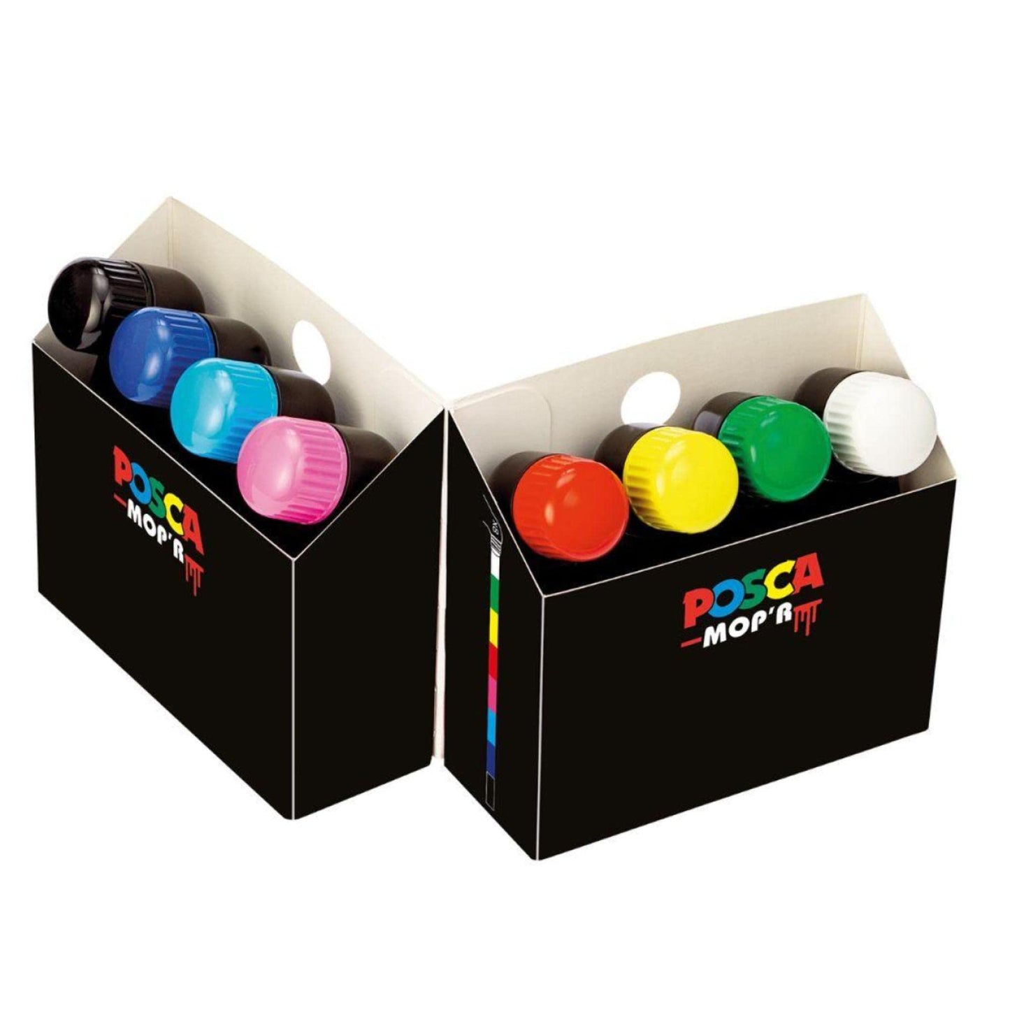 POSCA PC-1M Water Based Permanent Marker Paint Pens. Extra Fine Tip for Art & Crafts. Multi Surface Use On Wood Metal Paper Canvas Cardboard Glass Fabric Ceramic Rock Stone Pebble Porcelain. Set of 8