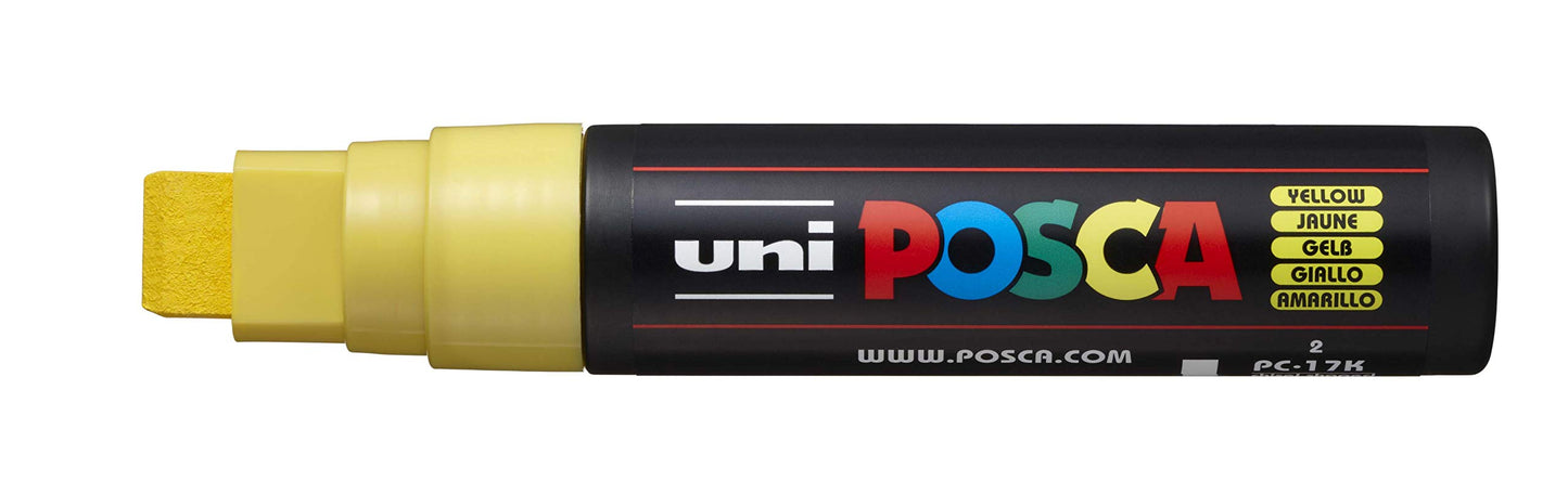 POSCA PC-1M Water Based Permanent Marker Paint Pens. Extra Fine Tip for Art & Crafts. Multi Surface Use On Wood Metal Paper Canvas Cardboard Glass Fabric Ceramic Rock Stone Pebble Porcelain. Set of 8