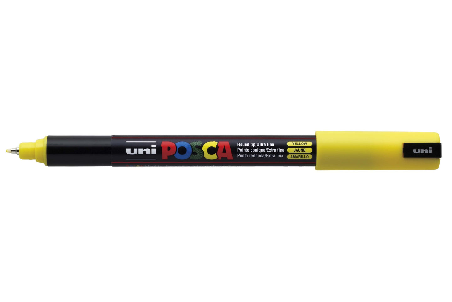 POSCA PC-1M Water Based Permanent Marker Paint Pens. Extra Fine Tip for Art & Crafts. Multi Surface Use On Wood Metal Paper Canvas Cardboard Glass Fabric Ceramic Rock Stone Pebble Porcelain. Set of 8