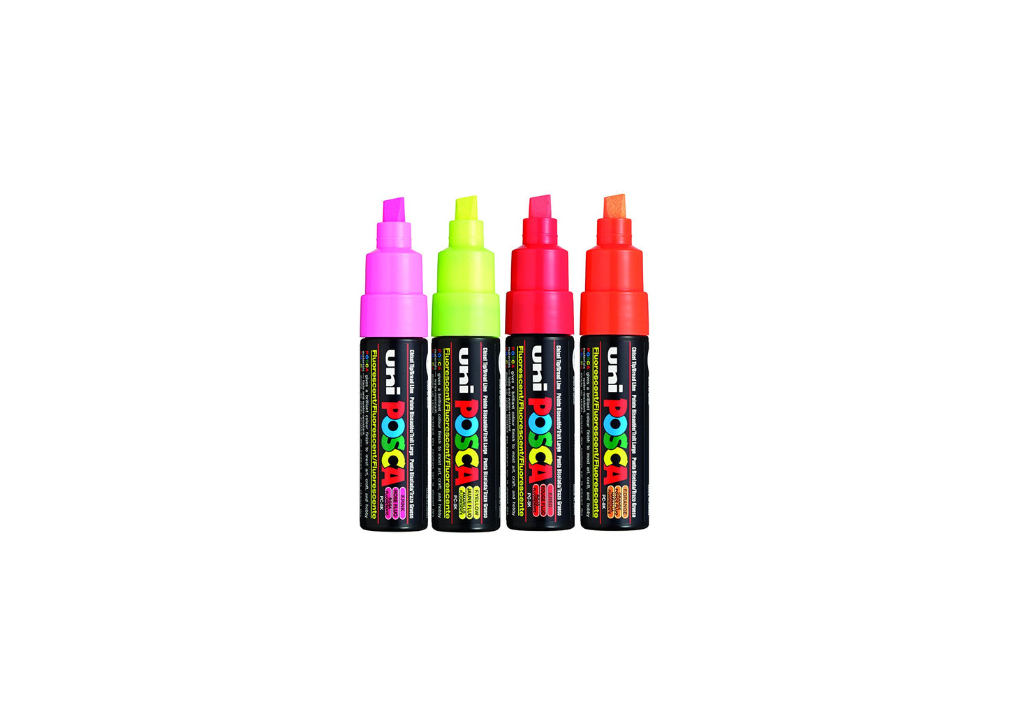 POSCA PC-1M Water Based Permanent Marker Paint Pens. Extra Fine Tip for Art & Crafts. Multi Surface Use On Wood Metal Paper Canvas Cardboard Glass Fabric Ceramic Rock Stone Pebble Porcelain. Set of 8