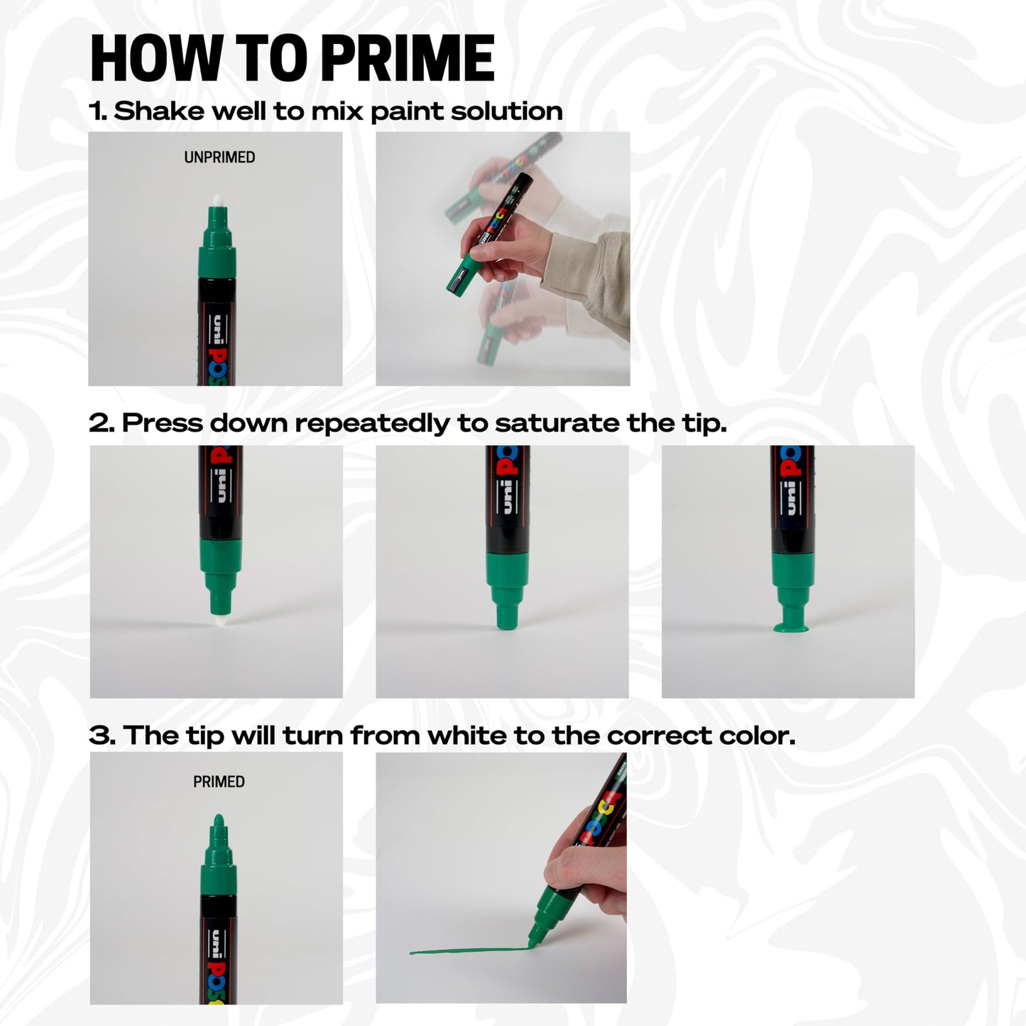 POSCA PC-1M Water Based Permanent Marker Paint Pens. Extra Fine Tip for Art & Crafts. Multi Surface Use On Wood Metal Paper Canvas Cardboard Glass Fabric Ceramic Rock Stone Pebble Porcelain. Set of 8