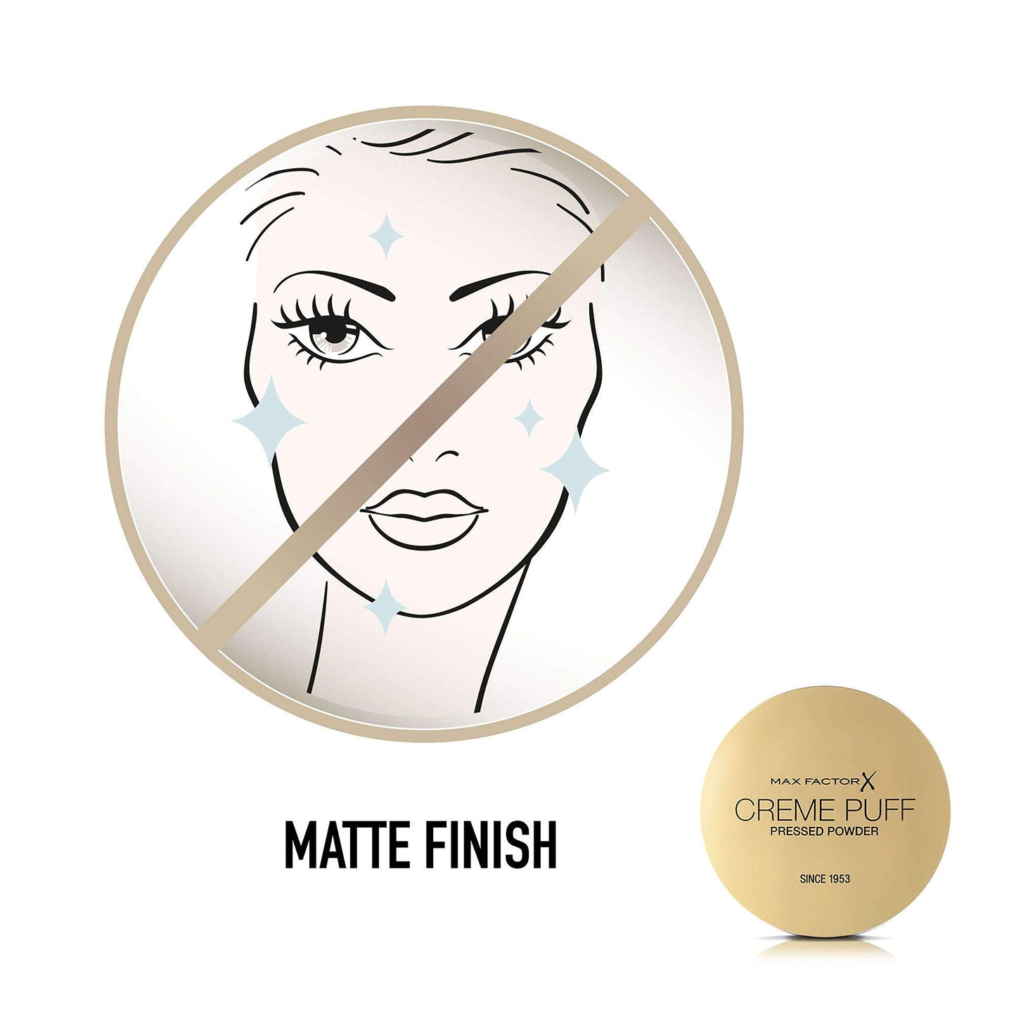 Max Factor Crème Puff Pressed Powder, 13 Nouveau Beige, 14g