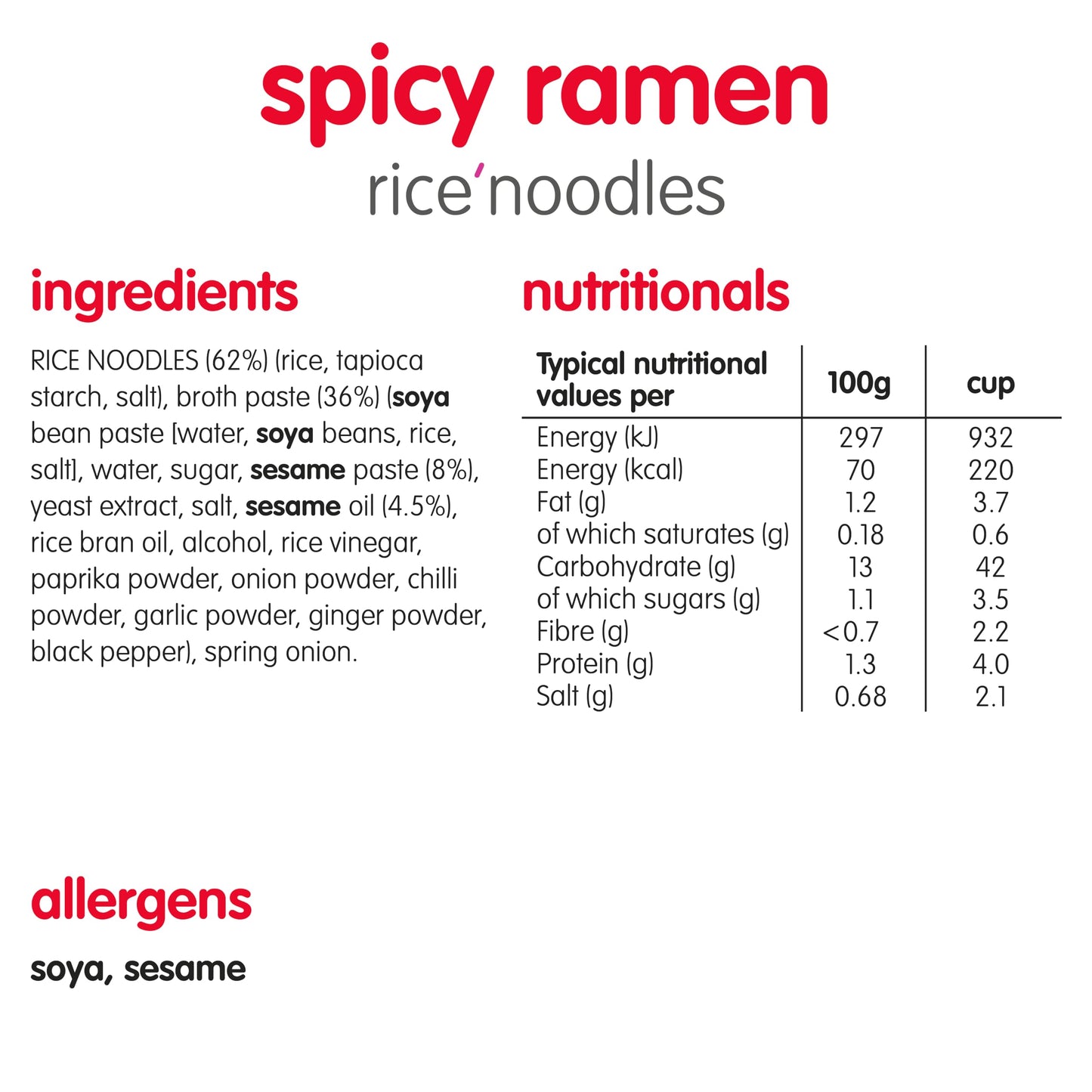 Itsu Chilli Miso Flavour Rice Noodles | Instant Rice Noodles Multipack Cup | 1 Count (Pack of 6) | Gluten - Free