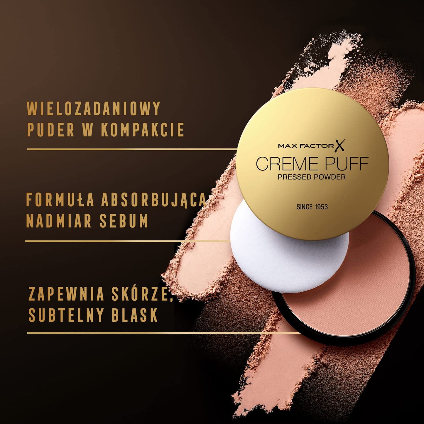 Max Factor Crème Puff Pressed Powder, 13 Nouveau Beige, 14g