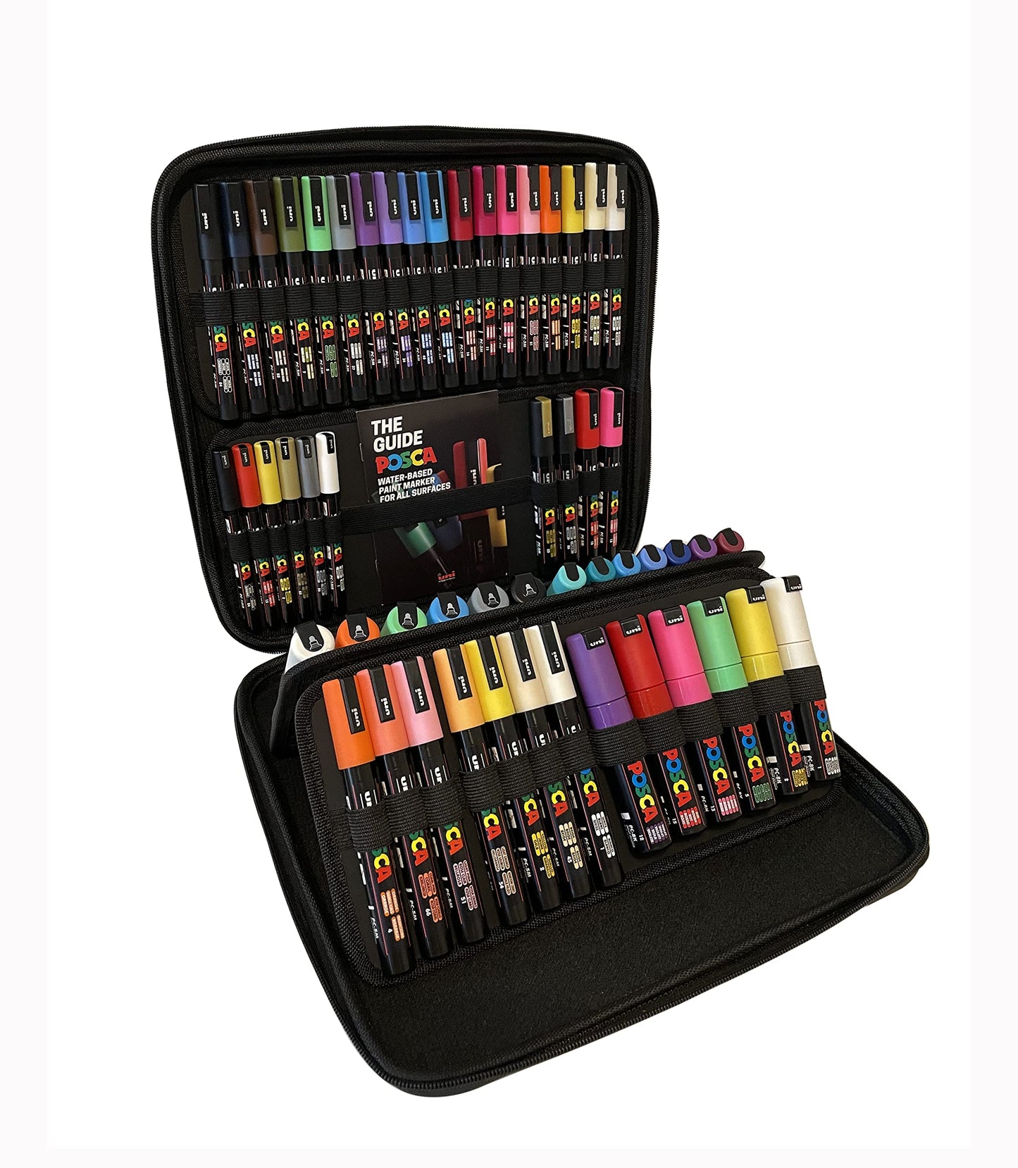 POSCA PC-1M Water Based Permanent Marker Paint Pens. Extra Fine Tip for Art & Crafts. Multi Surface Use On Wood Metal Paper Canvas Cardboard Glass Fabric Ceramic Rock Stone Pebble Porcelain. Set of 8