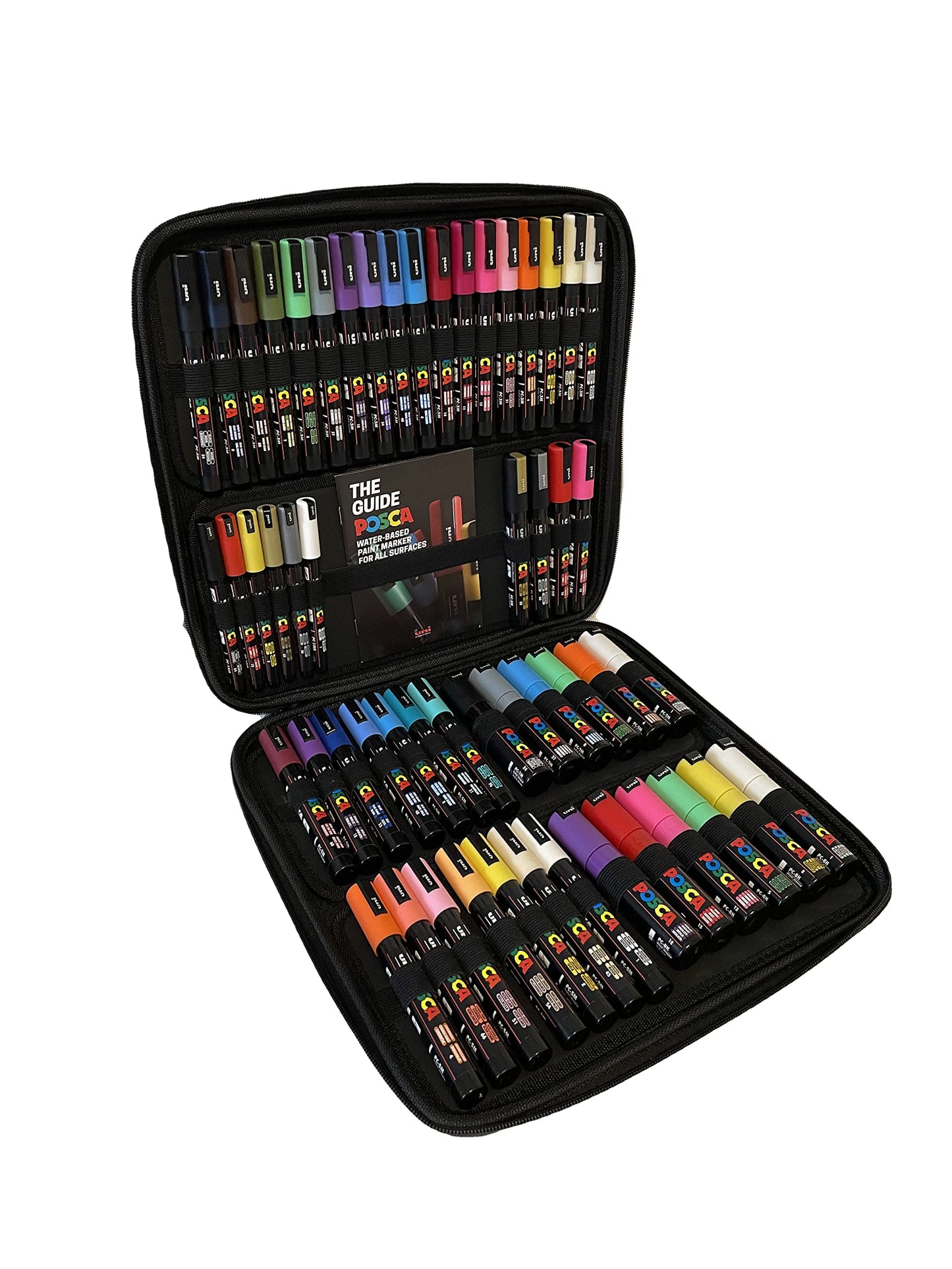 POSCA PC-1M Water Based Permanent Marker Paint Pens. Extra Fine Tip for Art & Crafts. Multi Surface Use On Wood Metal Paper Canvas Cardboard Glass Fabric Ceramic Rock Stone Pebble Porcelain. Set of 8